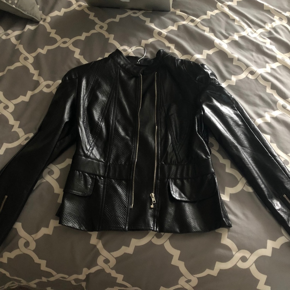 Leather Jacket - Size Small